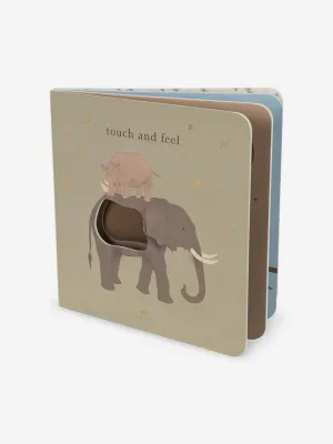 Konges Sløjd Baby Safari Touch and Feel Book in Multicolour