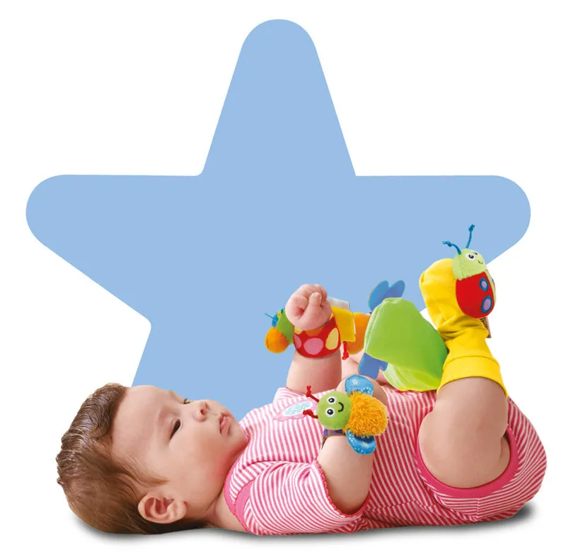 Lamaze Gardenbug Wrist Rattle Footfinder Set