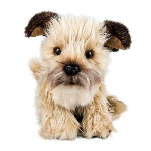Living Nature 22cm Grey Border Terrier Dog Soft Plush Toy