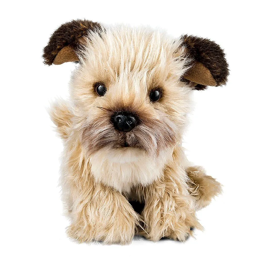 Living Nature 22cm Grey Border Terrier Dog Soft Plush Toy