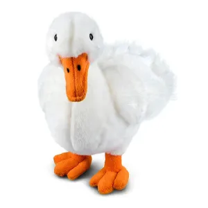 Living Nature 33cm White Duck Soft Toy