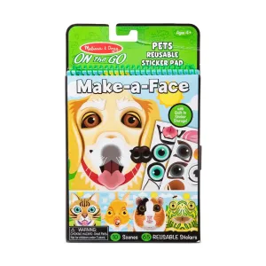 Melissa and Doug Make-a-Face Pets Reusable Sticker Pad