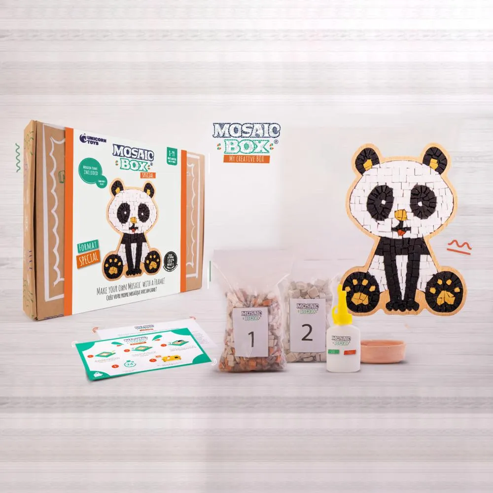 MOSAICBOX PANDA SPECIAL - Creative Stone Puzzle for Kids | Creative Stone Puzzle Toy for Kids - Fun & Educational