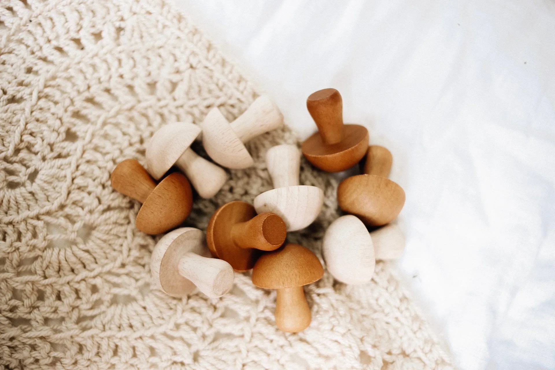 Mushroom set of 10 (natural)