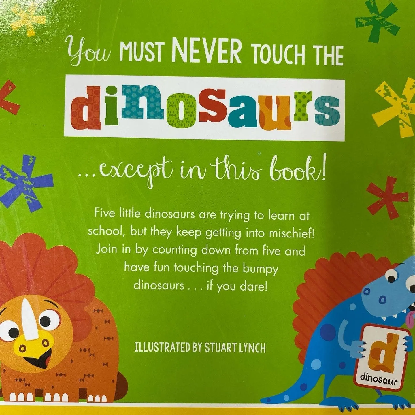 Never Touch the Dinosaur - Counting Board Book
