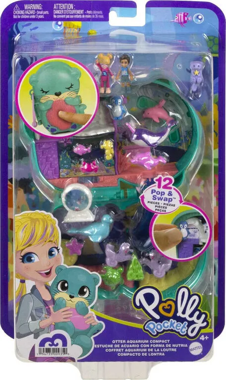 Polly Pocket Big Pocket World Otter Aquarium Compact