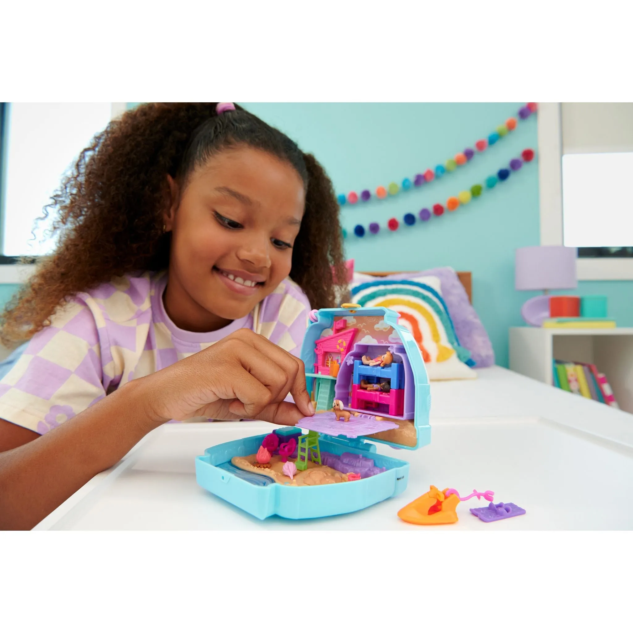 Polly Pocket Big Pocket World Seaside Puppy Ride Compact