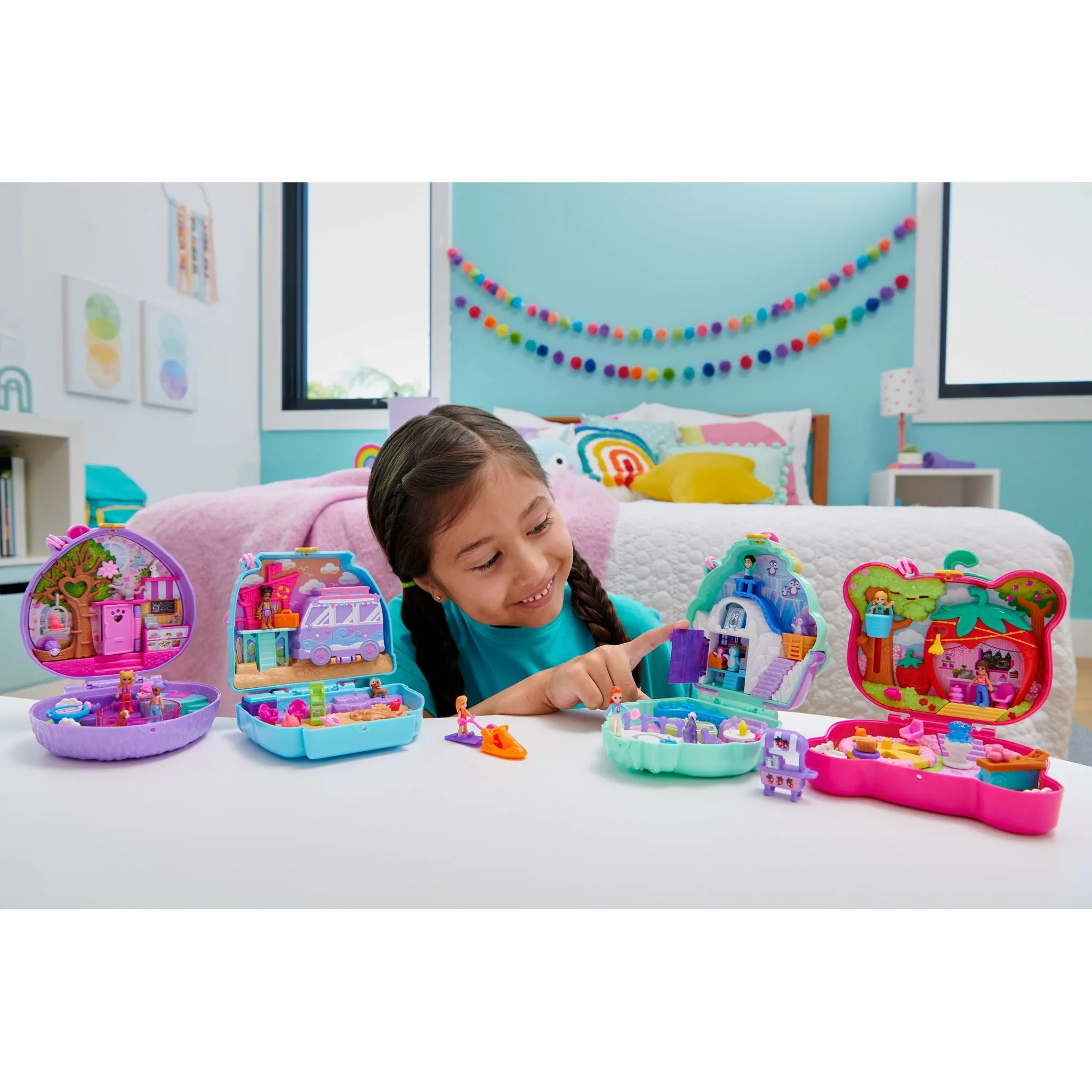 Polly Pocket Big Pocket World Seaside Puppy Ride Compact