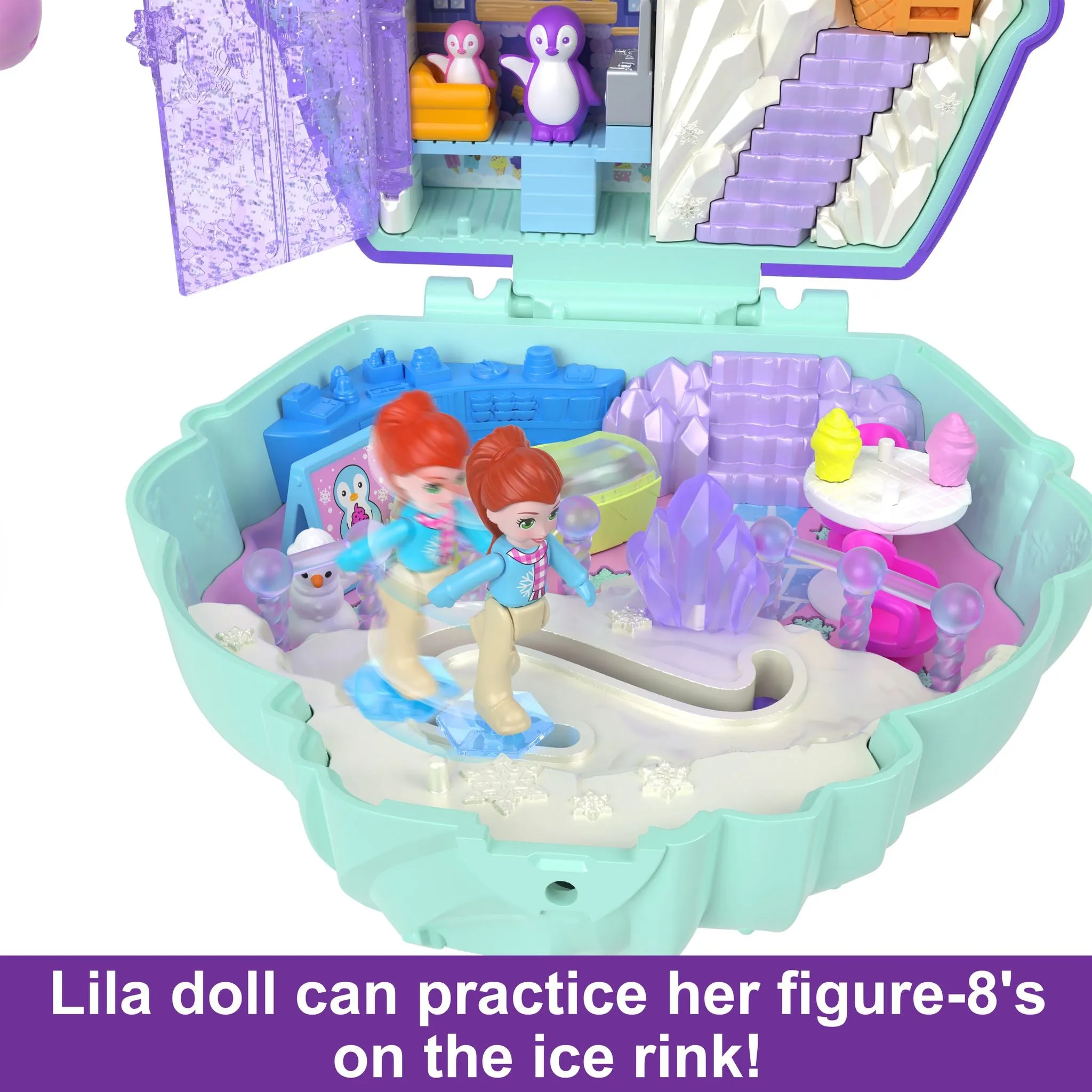 Polly Pocket Big Pocket World Snow Sweet Penguin Compact