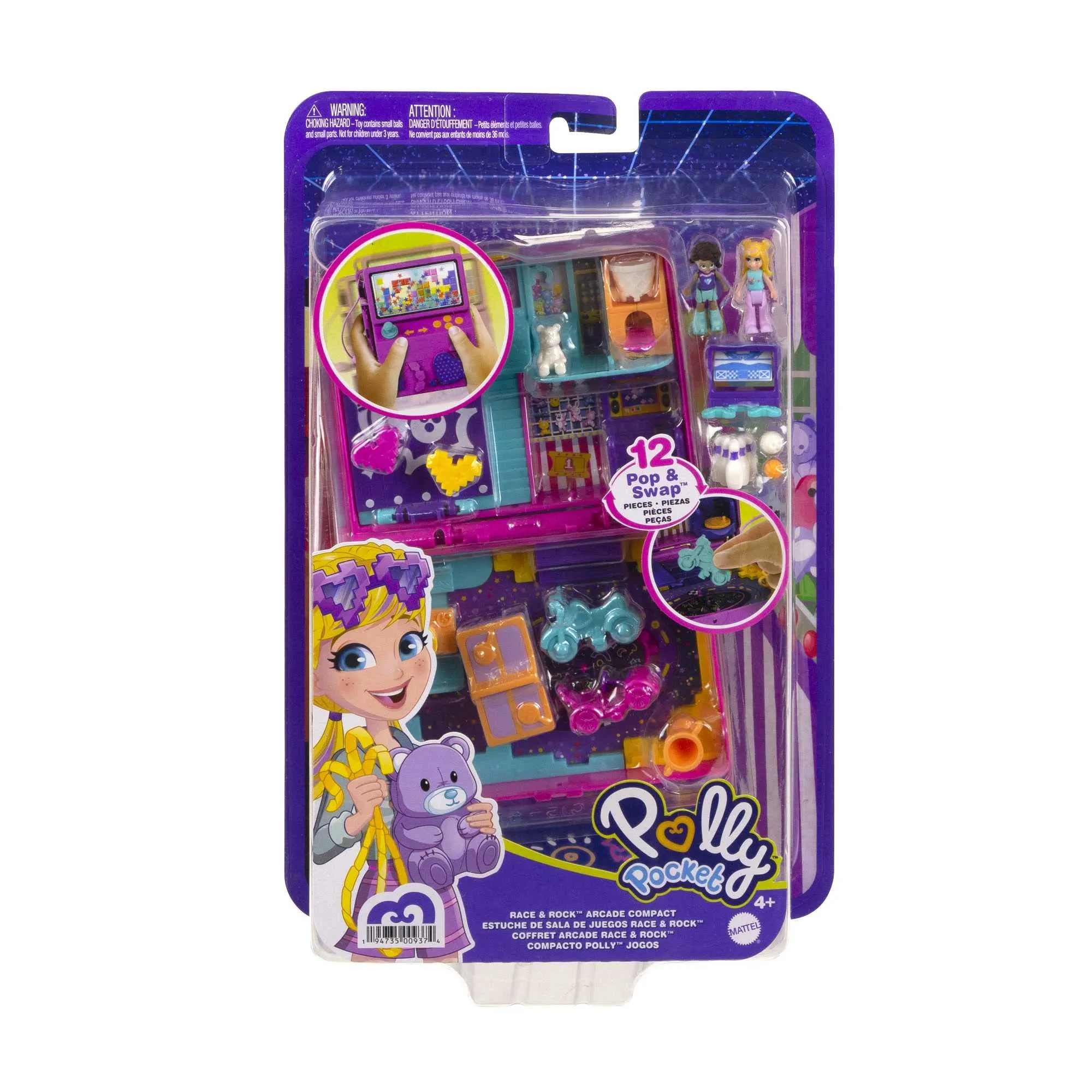 Polly Pocket Race & Rock Arcade Compact