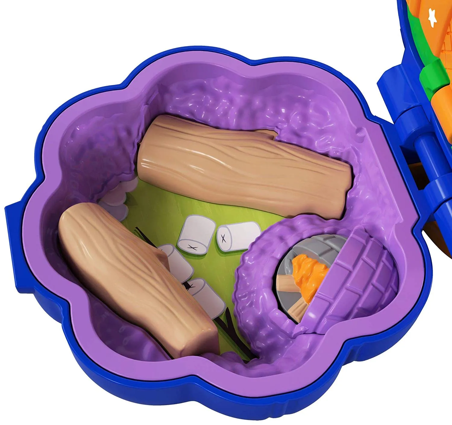 Polly Pocket Tiny Pocket Places Camping Compact! Shani Doll