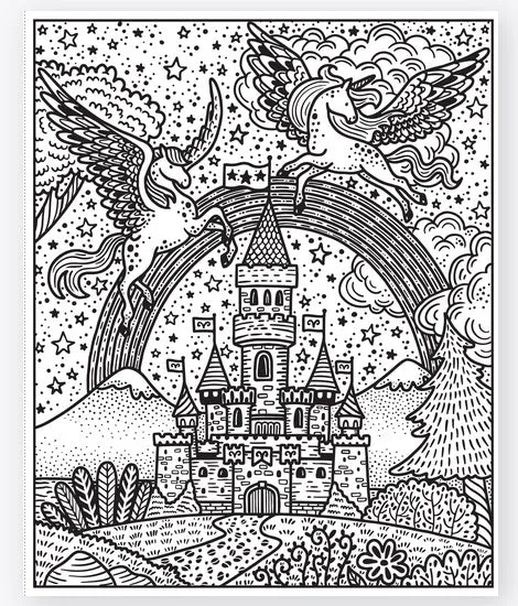 Rainbows Magic Painting Book