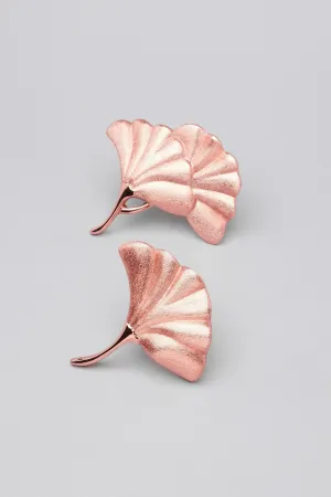 Rose Gold Leaves Door Knobs