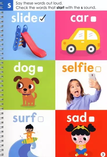Scholastic Early Learners - Prekindergarten My First Phonics  (Wipe-Clean Workbook)
