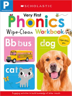 Scholastic Early Learners - Prekindergarten My First Phonics  (Wipe-Clean Workbook)