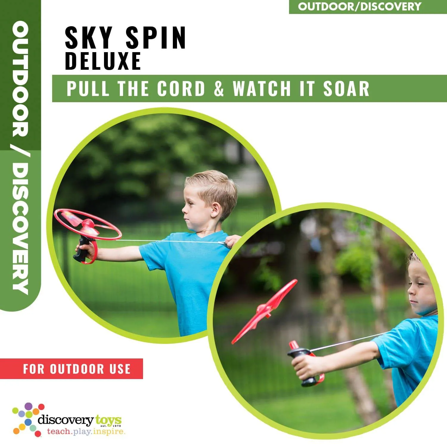 SKY SPIN DELUXE Flying Copter Outdoor Toy