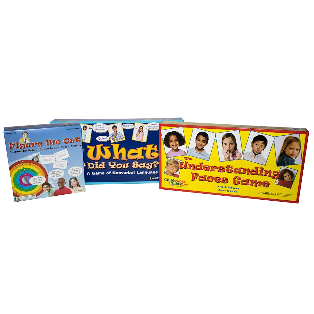 Social Skills Asperger's Games, Set of 3
