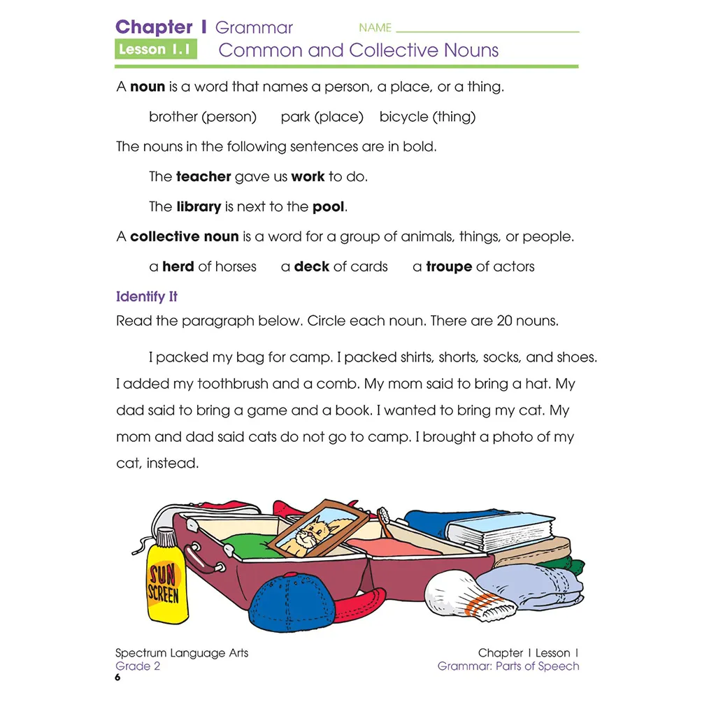 Spectrum Language Arts Grade 2