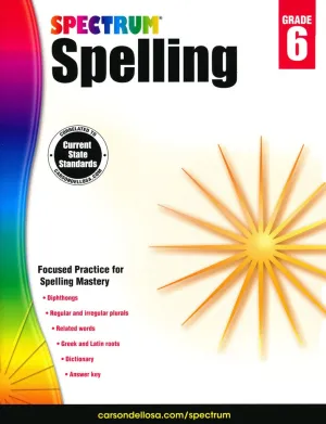 Spectrum Spelling Grade 6