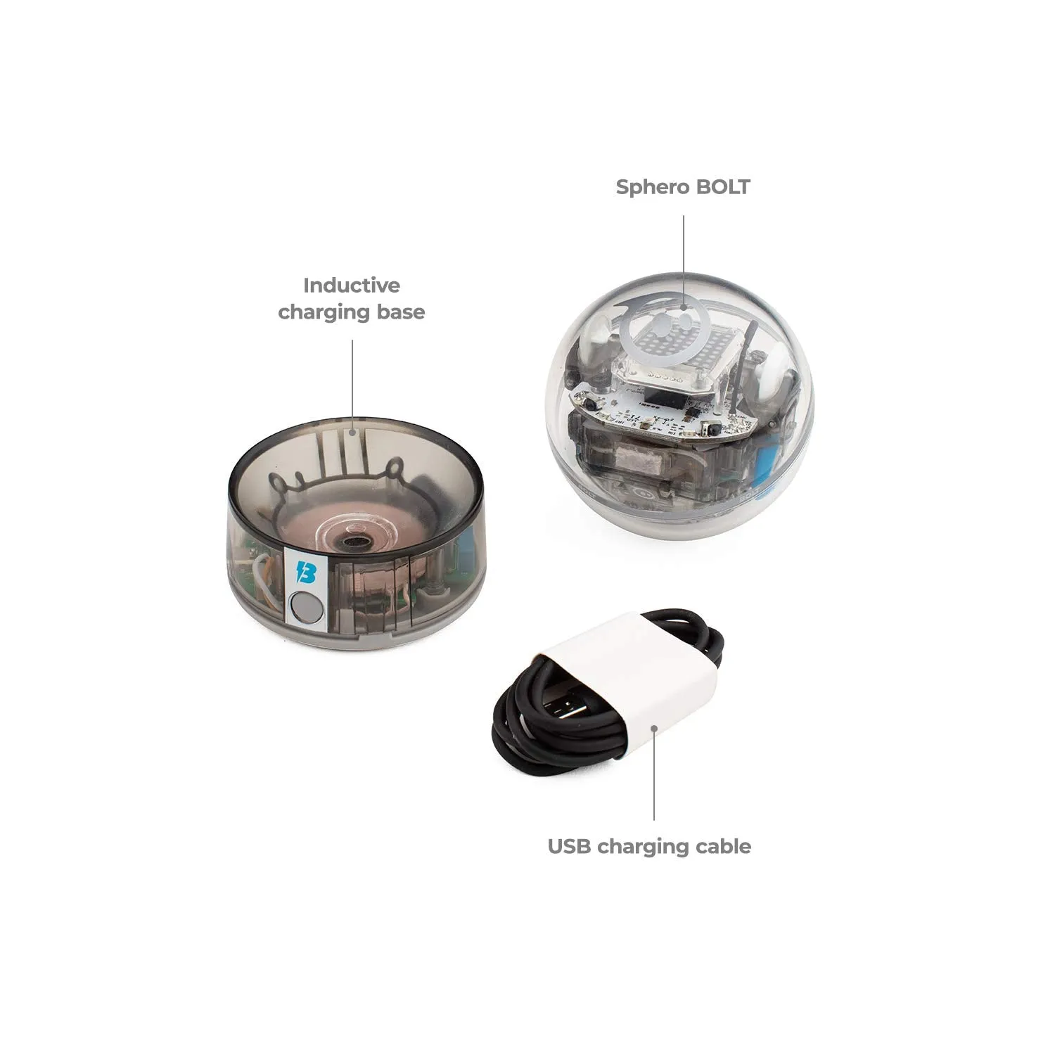Sphero BOLT: App-Enabled Robotic Ball, STEM Learning and Coding for Kids, Programmable LED Matrix, Bluetooth Connection, Learn Javascript and Scratch, Swift Playground Compatible