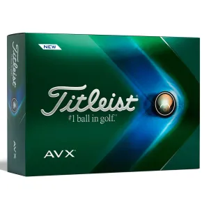 Titleist Pro AVX Golf Balls 12 Pack - White