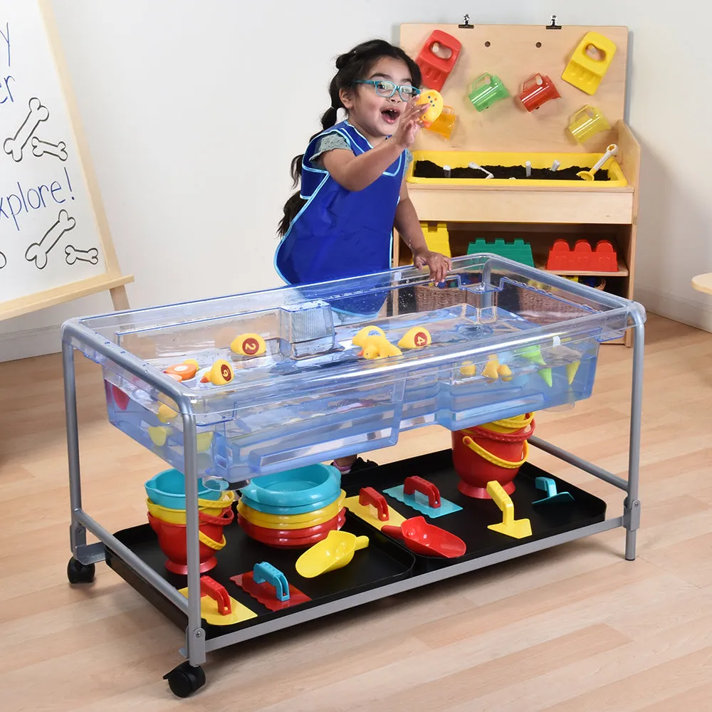 Toddler Clear-View Sand and Water Tray Table