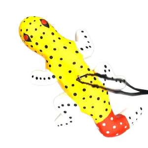 Whimsical Gecko Balsa Ornament