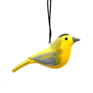 Wilson's Warbler Balsa Ornament