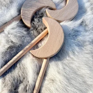 Wooden Moon Wand