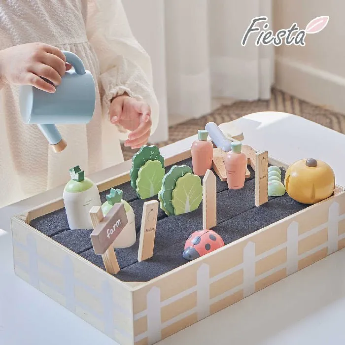 Wooden Play Vegetable Farm Set: Nature-Inspired Creativity for Kids